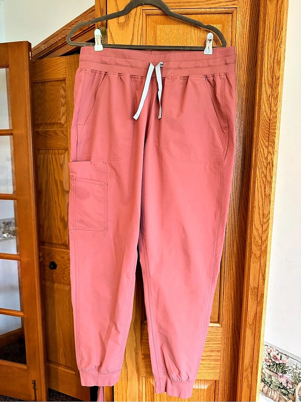carhartt Women's Force Essentials Jogger Scrub Pant Pink Large